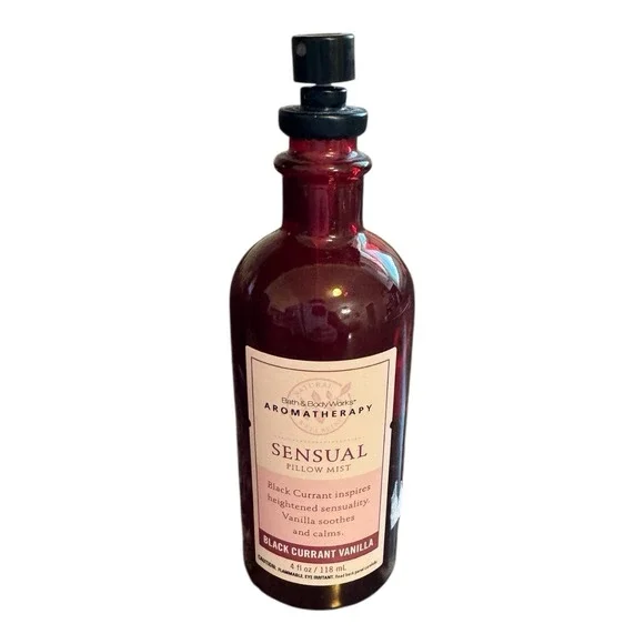 🔥Bath & Body Works Aromatherapy Sensual Pillow Mist Black Currant Vanilla @70%